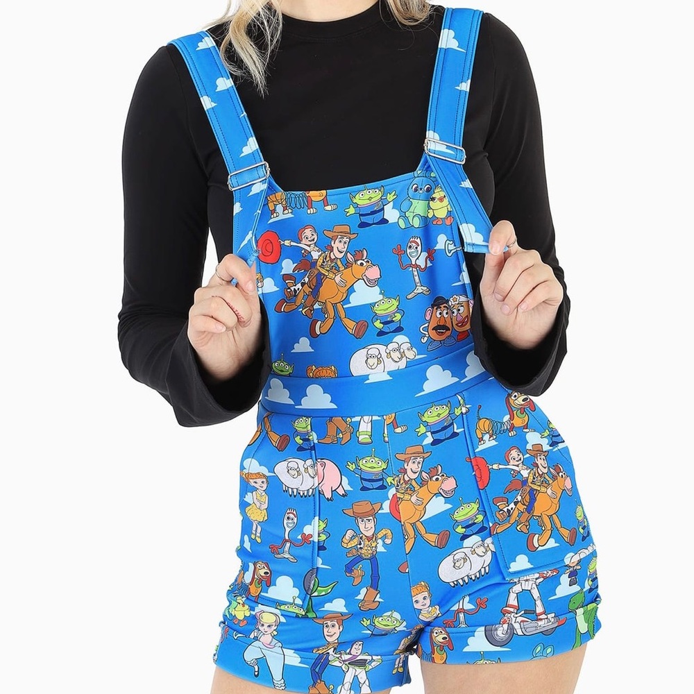 XL Blackmilk Toy Story Friend Limited Short Overalls